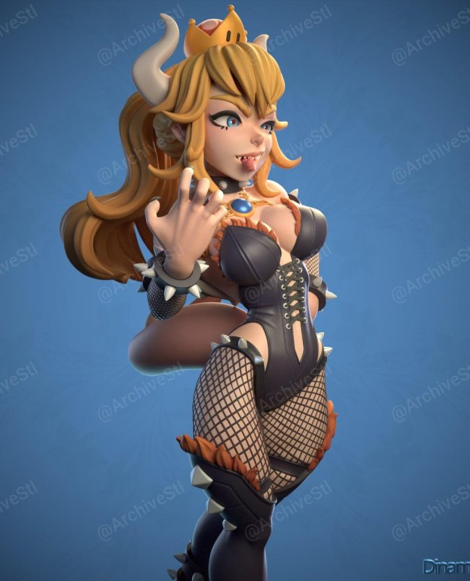 超级马里奥 库巴公主  3D打印图纸